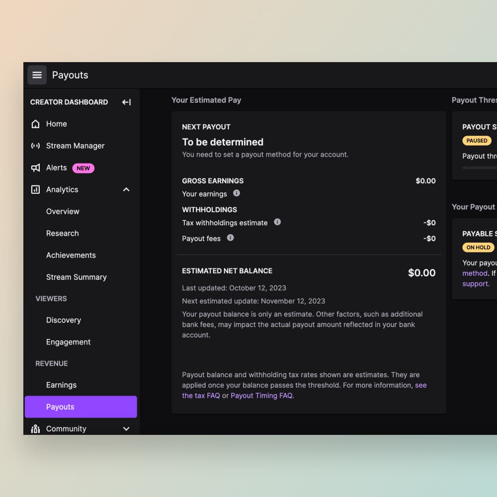 Twitch payouts — earnings dashboard — image 1