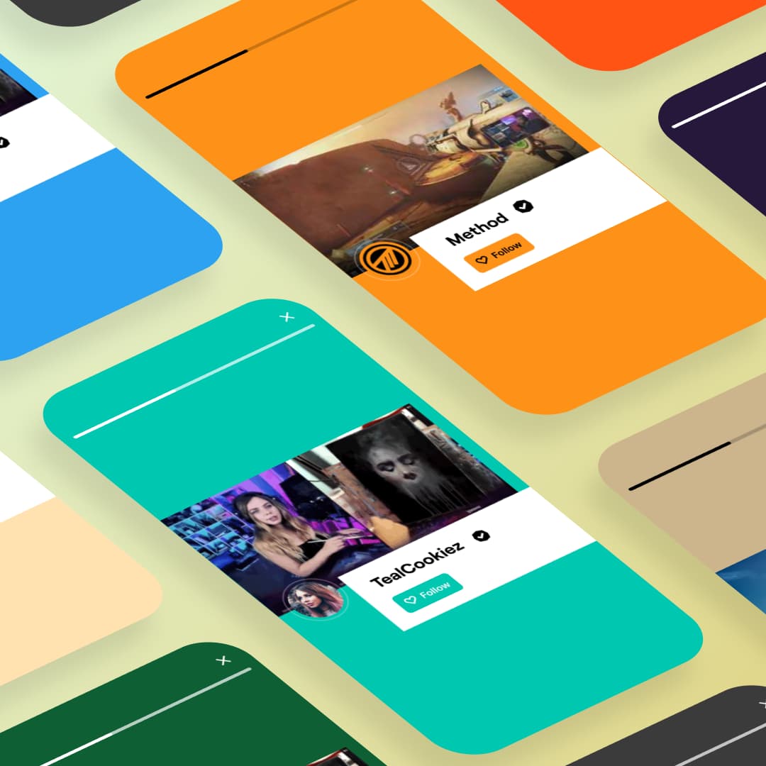 Twitch Stories — channel trailers swipe interaction — image 1